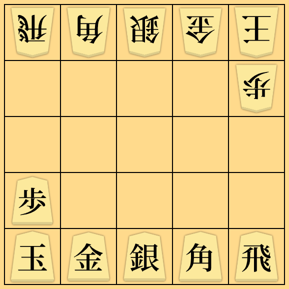5五将棋の初期配置